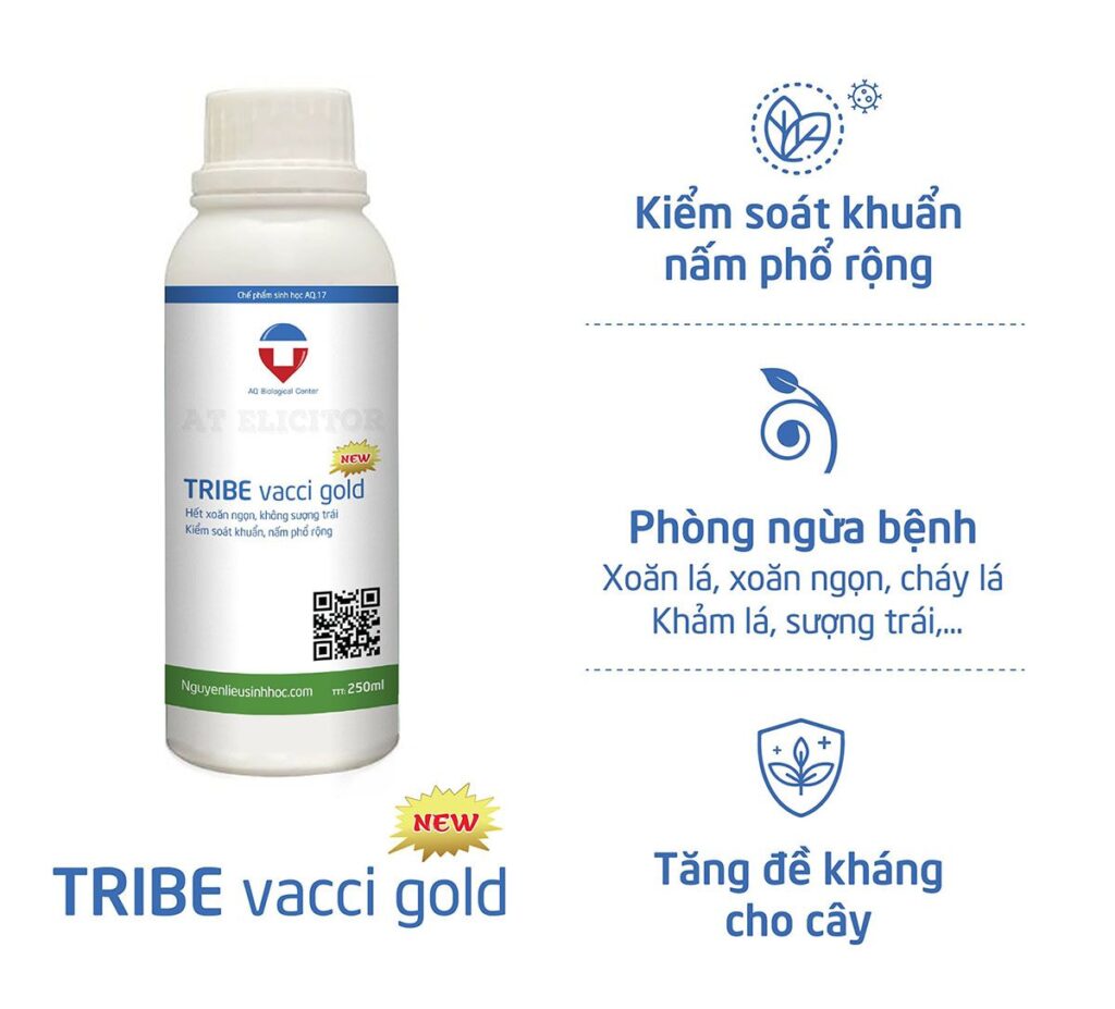 Phòng trừ xoăn ngọn, xoắn lá, sượng trái - Tribe Vacci gold