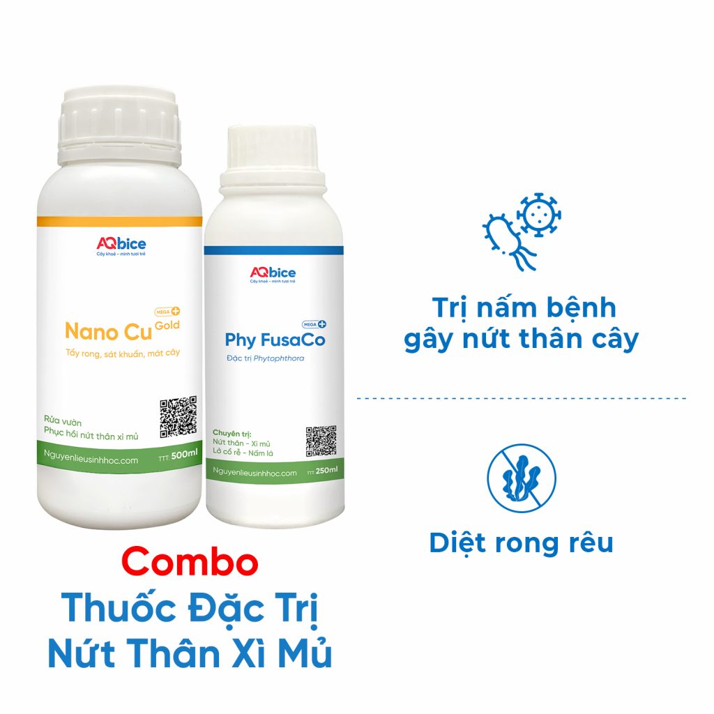 Thuốc đặc trị nứt thân xì mủ, tẩy rong rêu, trừ nấm khuẩn