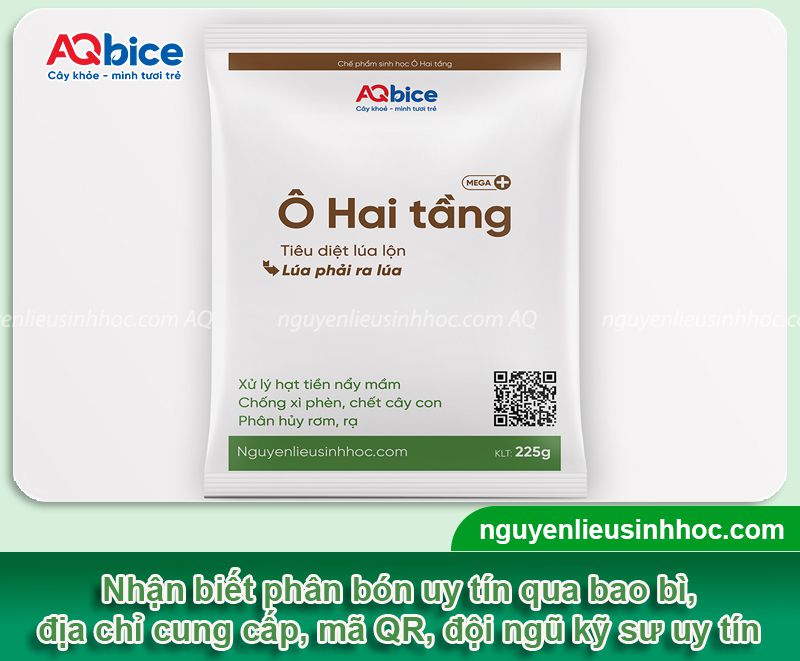Cách phân biệt phân bón thật và giả để tránh lãng phí 3 Cách phân biệt phân bón thật và giả? Sản phẩm chính hãng AQ Bice
