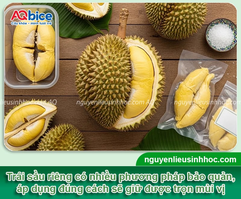 Cách bảo quản sầu riêng giữ trọn hương vị và chất lượng